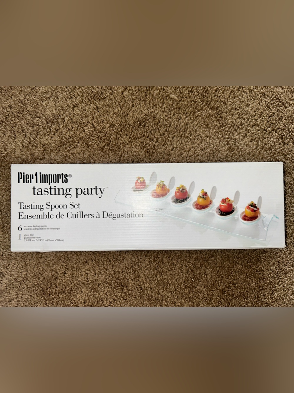 Pier 1 imports Tasting Party  Porcelain Tasting Bowl Set W/Spoons
